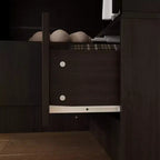 Hitow Minimalist Armoire Corner Wardrobe Double Door and Drawer Designs