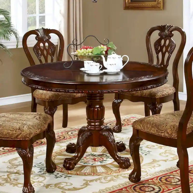 Formal Brown Cherry 48-inch Dining Table