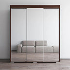 Strick & Bolton Suger 3-door Mirrored Armoire