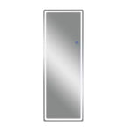 69x30 Black Rectangle Full-Body Mirror Metal Frame Full-length Mirror with Window Panes for Bathroom Bedroom Entryway Living