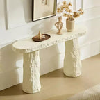 53.94 Modern Fiberglass Console Table with Irregular Legs
