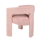 Jofran,Gwen Modern Luxury Jacquard Fabric Upholstered Sculpture Armchair- Pink Color
