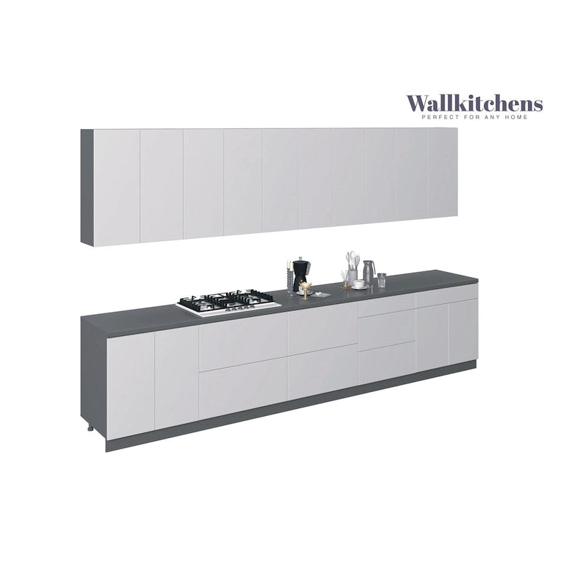 Kitchen Signature Collection White Gloss Color Base Size 13Ft Wide - 153x24