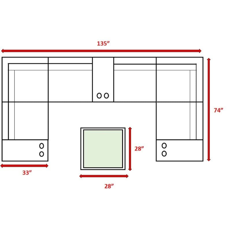 LSI Antibes Grey Wicker/Aluminium 12-piece Conversation Set