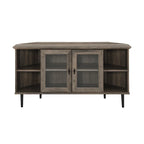 Middlebrook 48-inch Glass Door Corner TV Stand