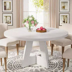 47 Inch Round Dining Table for 4 people