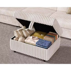 Dyonery Modular Corduroy Sectional Sofa with Washable Covers