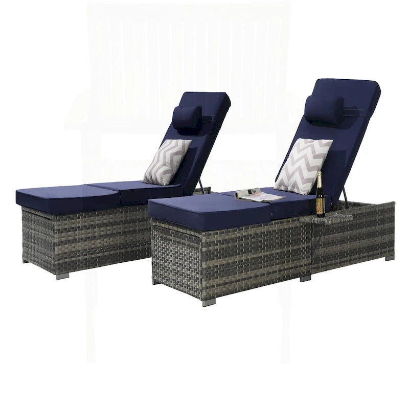 Outstanding Outdoor Chaise Lounge Chair Set for Relaxation and Leisure