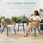 Best Choice Products Set of 2 Outdoor Patio Dining Chairs Woven Wicker Seating 250lb Capacity