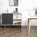 Buffet Cabinet, Storage Sideboard with Adjustable Shelf, Free Standing 2-Door Kitchen Cupboard, Hallway, Grey