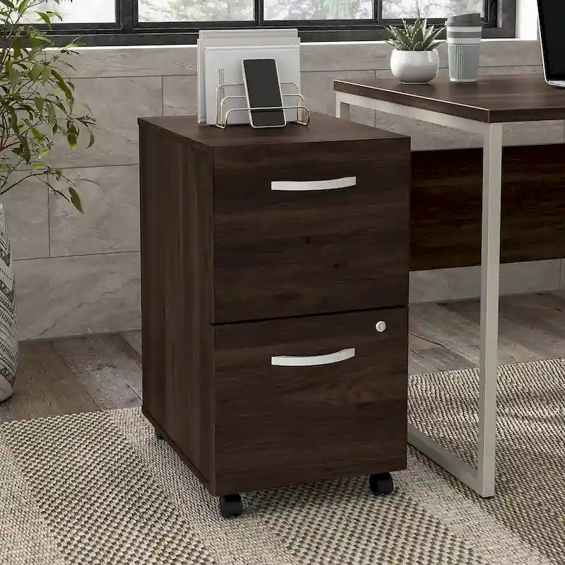 Hybrid 2 Drawer Mobile File Cabinet
