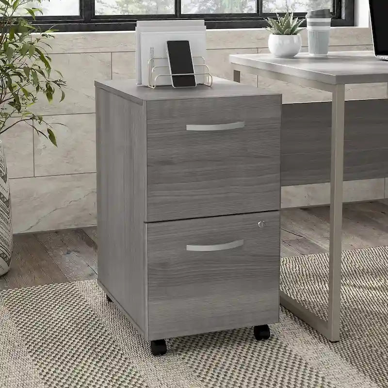 Hybrid 2 Drawer Mobile File Cabinet