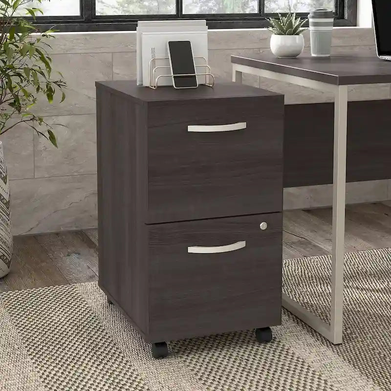 Hybrid 2 Drawer Mobile File Cabinet