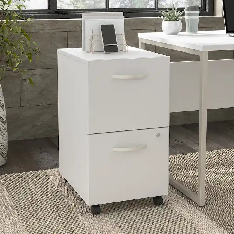 Hybrid 2 Drawer Mobile File Cabinet