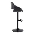 LumiSource Set of 2 Fabrico Adjustable Barstools PU
