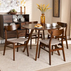 Philip Mid-Century Modern Transitional 5-Piece Dining Set