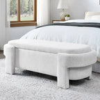 Upholstered Bench with Large Storage Space