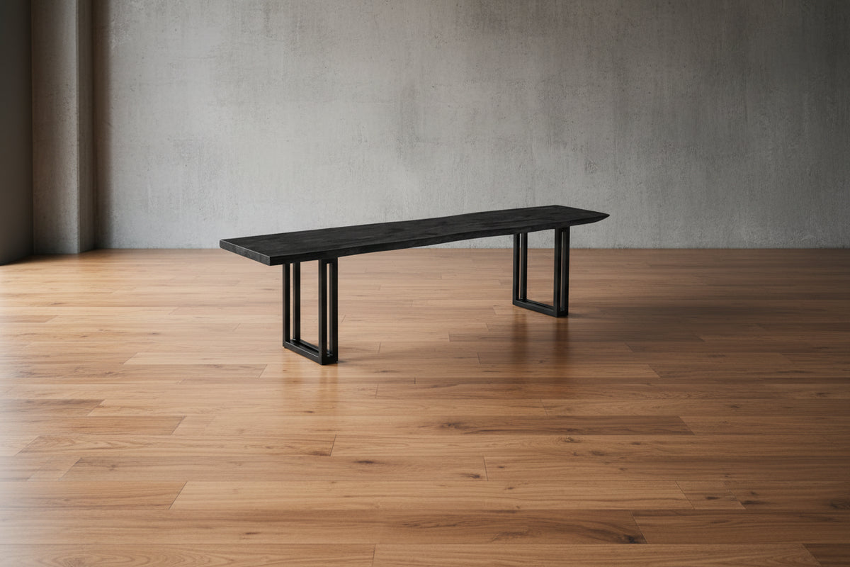 Sparrow Solid Wood Dining Bench - Gray