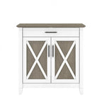 Key West Secretary Desk with Storage Cabinet by Bush Furniture