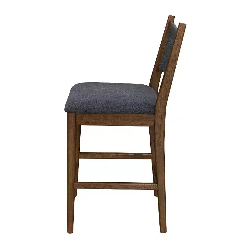 Christopher Knight Home Natalie Modern Rubberwood Upholstered Counter Stools with Woven Rope Backrest (Set of 4)