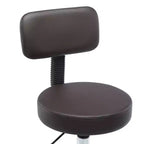 Home Imports Emporium Drafting Stool  Adjustable Swivel Faux Leather Stool with Footrest & Back Support