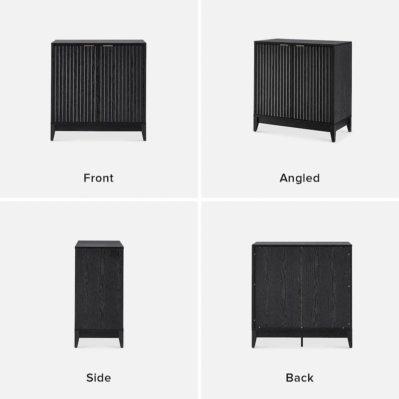 Mopio Brooklyn Storage Cabinet, Modern Farmhouse Entryway Accent Cabinet, Buffet Sideboard, Credenza