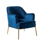 Odo Velvet Accent Comfy Living Room Arm Chair Upholstered Padded Seat Set of 2 | Karat Home