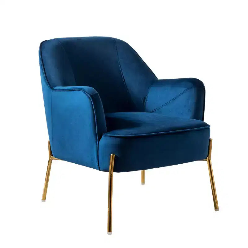 Odo Velvet Accent Comfy Living Room Arm Chair Upholstered Padded Seat Set of 2 | Karat Home
