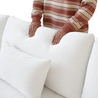 Large Linen Corner Sectional Sofa Couch for Living Room Set