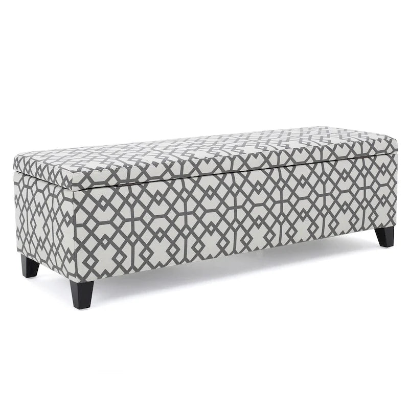 Modern Upholstered Storage Bench for Living Room Entryway
