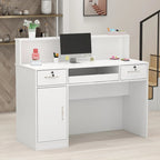 Rectangular Wood Reception Desk Secretary Desk Computer Desk