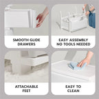 4 Drawer Wide Storage Drawer