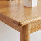 Solid Wood Study Computer Desk with Drawer for Primary Living Space