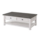 The Gray Barn Downington Solid Wood 2-Drawer Coffee Table