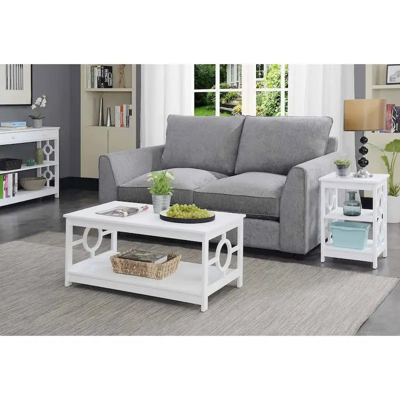 Ring Coffee Table with Shelf