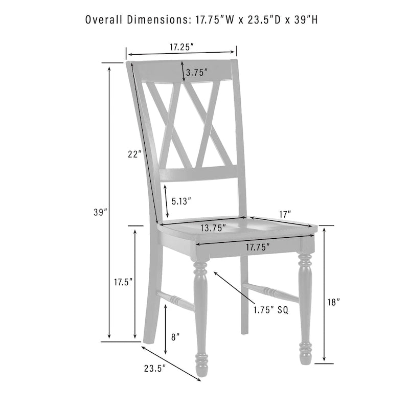 Crosley Shelby 4-Piece Dining Chair Set