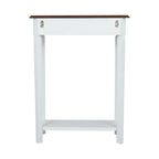 Marnie Two-tone 1-drawer Solid Wood Console Accent Table with Shelf by East at Main