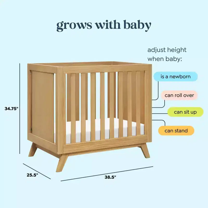 daVinci Otto 3-in-1 Convertible Mini Crib with 4 Mattress