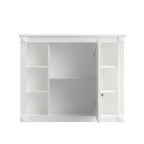36 Modern Bathroom Vanity with Top Sink and Mirror Cabinet,2 Doors and 2 Drawers