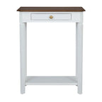 Marnie Two-tone 1-drawer Solid Wood Console Accent Table with Shelf by East at Main