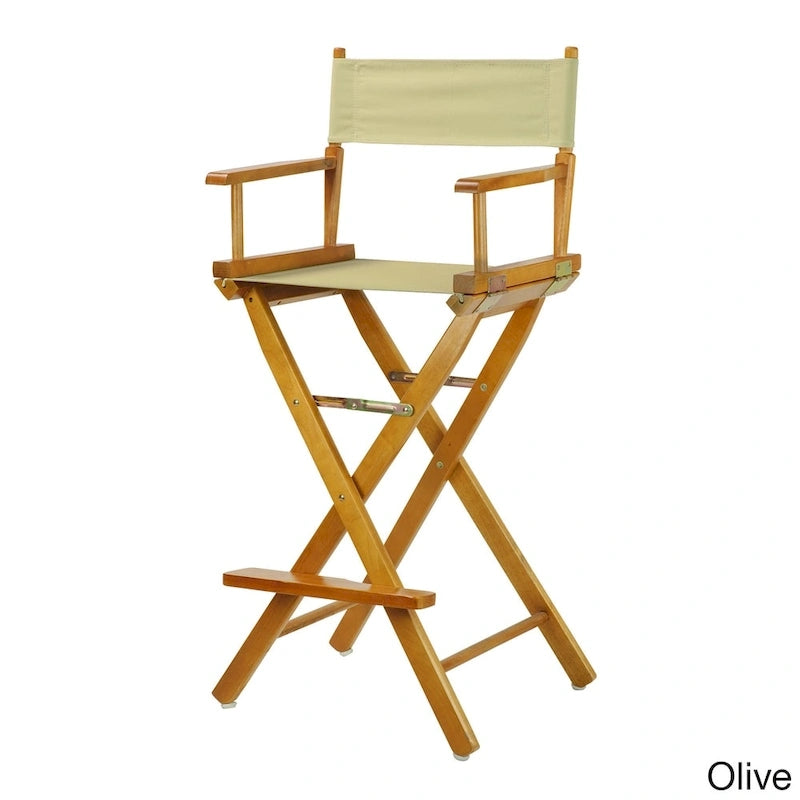 Honey Oak Frame 30-inch Directors Chair