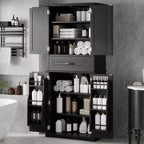 Christopher Knight Home Ashbur Modern Bathroom Storage Cabinet with Drawer and Adjustable Shelf