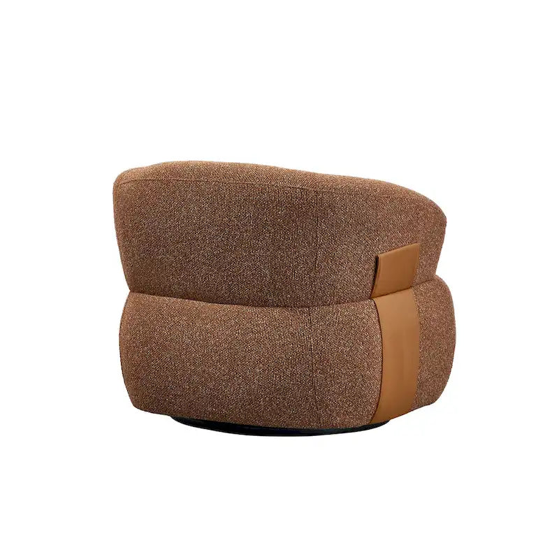 Kieon 33W 360 Swivel Modern Barrel Chair Accent Chair Set of 2