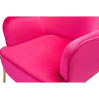 Odo Velvet Accent Comfy Living Room Arm Chair Upholstered Padded Seat Set of 2 | Karat Home