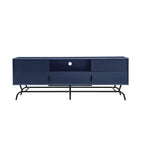 DH BASIC Modern 60-inch 3-Drawer Media Cabinet TV Stand with Cable Hole by Denhour
