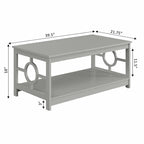 Ring Coffee Table with Shelf