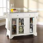 Lafayette Gray Granite Top Full Size Kitchen Island/Cart - Crosley