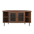 Middlebrook 48-inch Glass Door Corner TV Stand