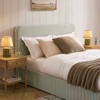 Storage Bed - Sage Stripe