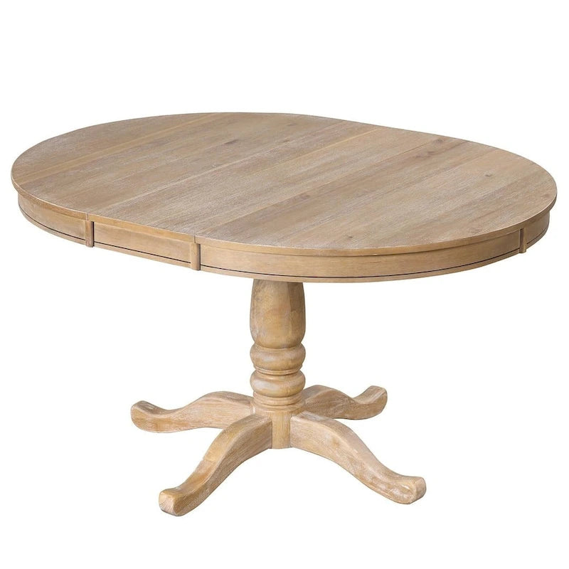 42-54 Farmhouse Round Extendable Dining Table for 4